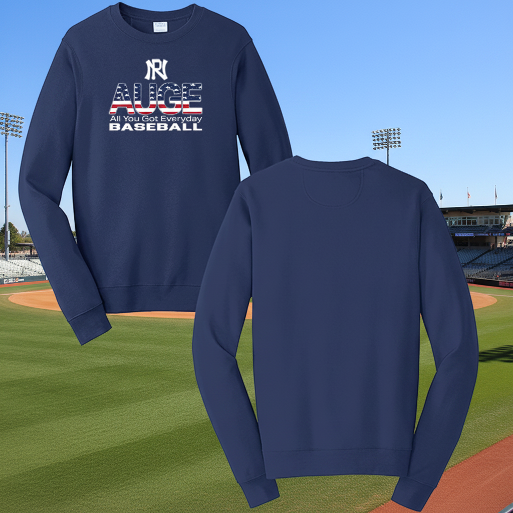 AUGE Baseball Crewneck Sweatshirt